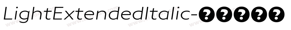 LightExtendedItalic字体转换