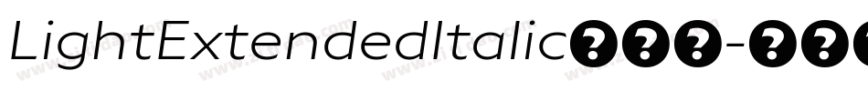 LightExtendedItalic转换器字体转换