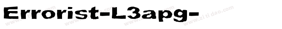 Errorist-L3apg字体转换