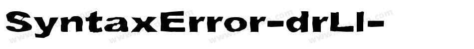SyntaxError-drLl字体转换