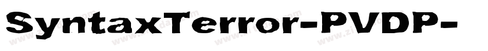 SyntaxTerror-PVDP字体转换