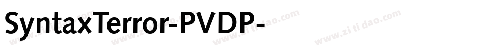 SyntaxTerror-PVDP字体转换