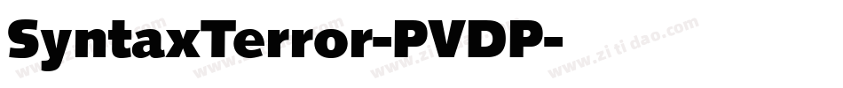 SyntaxTerror-PVDP字体转换