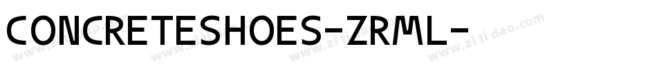 ConcreteShoes-zrMl字体转换
