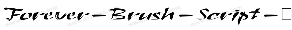 Forever-Brush-Script字体转换