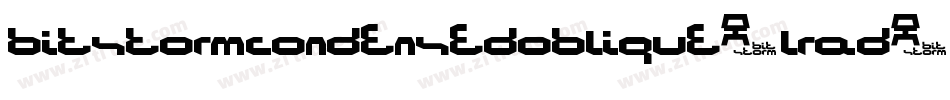 BitstormCondensedOblique-lRaD字体转换