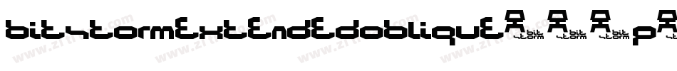 BitstormExtendedOblique-15p0字体转换
