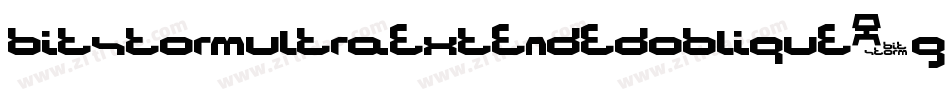 BitstormUltraextendedOblique-g483字体转换