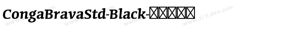 CongaBravaStd-Black字体转换