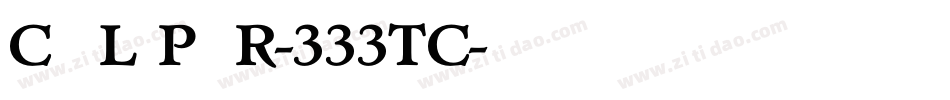 CALIPER-333TC字体转换