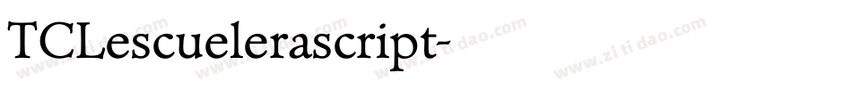 TCLescuelerascript字体转换
