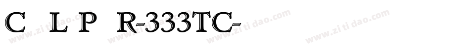 CALIPER-333TC字体转换