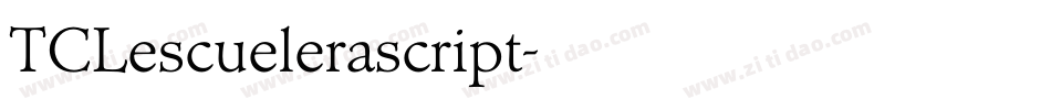 TCLescuelerascript字体转换