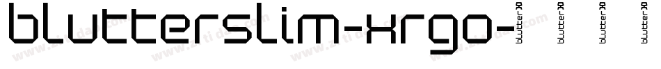 BlutterSlim-xRgO字体转换