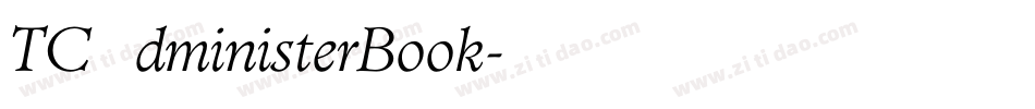 TCAdministerBook字体转换