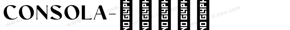 CONSOLA字体转换