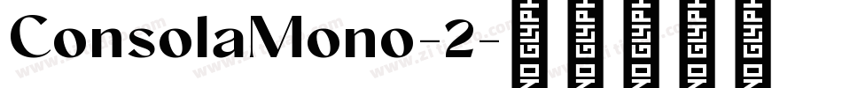ConsolaMono-2字体转换