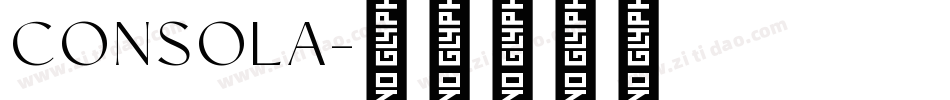 CONSOLA字体转换