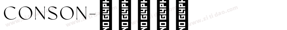 CONSON字体转换