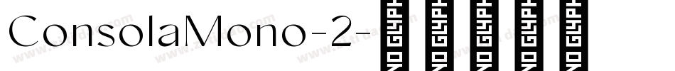 ConsolaMono-2字体转换