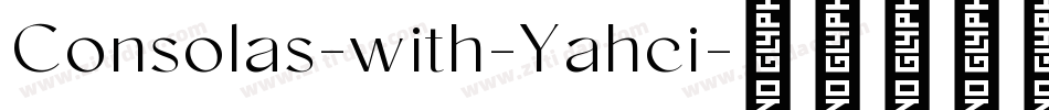 Consolas-with-Yahei字体转换