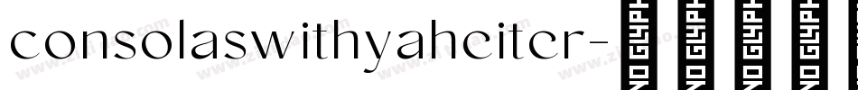 consolaswithyaheiter字体转换