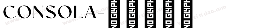 CONSOLA字体转换