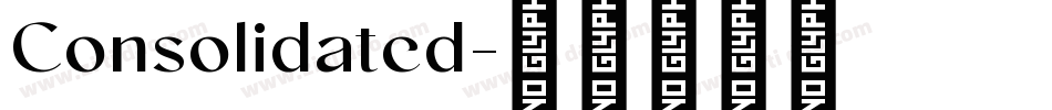 Consolidated字体转换