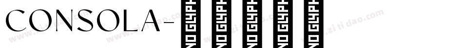 CONSOLA字体转换