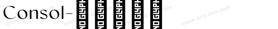 Consol字体转换