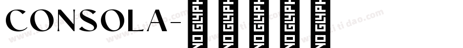 CONSOLA字体转换