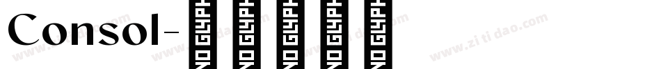 Consol字体转换