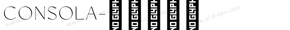 CONSOLA字体转换