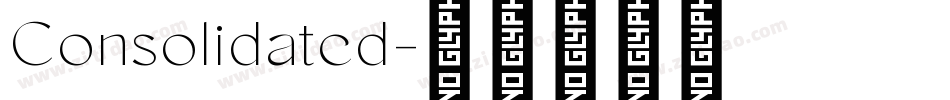Consolidated字体转换