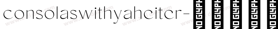 consolaswithyaheiter字体转换
