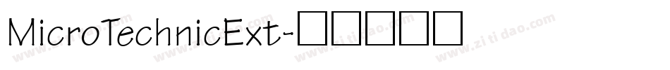 MicroTechnicExt字体转换