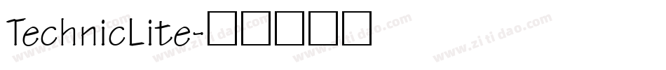 TechnicLite字体转换