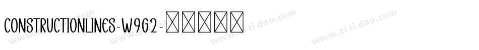 ConstructionLines-w9g2字体转换