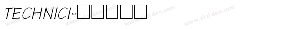TECHNICI字体转换