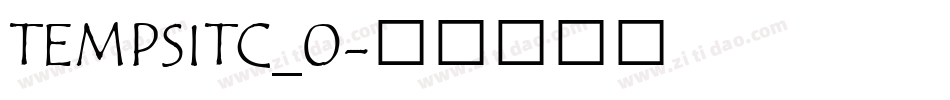 TEMPSITC_0字体转换
