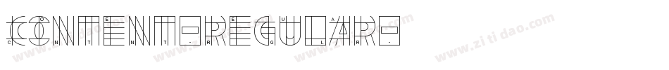 Content-Regular字体转换