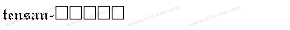 tensan字体转换