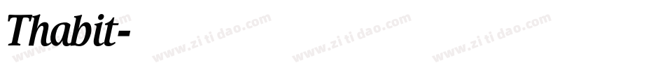 Thabit字体转换