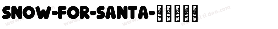 Snow-For-Santa字体转换
