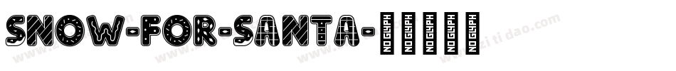 Snow-For-Santa字体转换