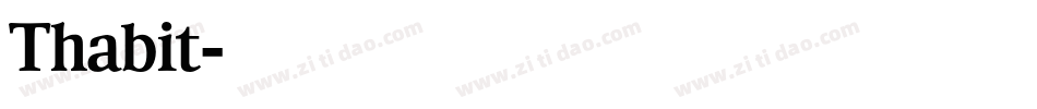 Thabit字体转换