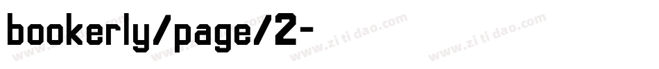 bookerly/page/2字体转换