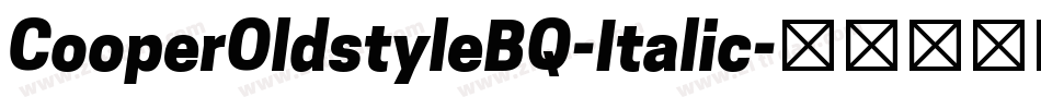 CooperOldstyleBQ-Italic字体转换