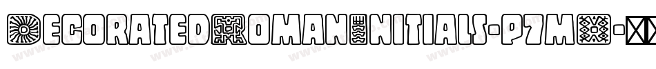DecoratedRomanInitials-p7mO字体转换