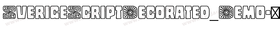 SverigeScriptDecorated_Demo字体转换